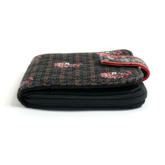 Vera Bradley Houndstooth Brown Mini Zip Wallet ~ Retired Pattern - Picture 4 of 10